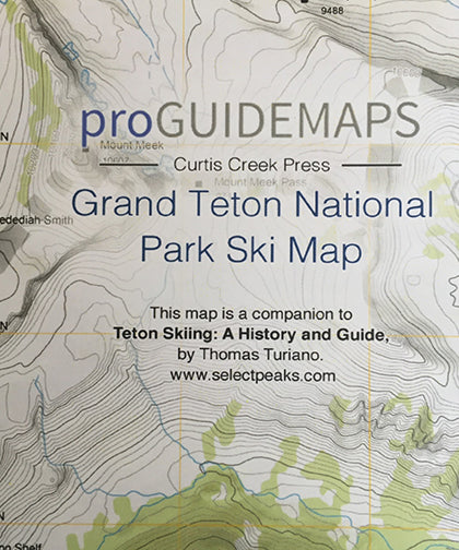 GRAND TETON NATIONAL PARK SKI MAP